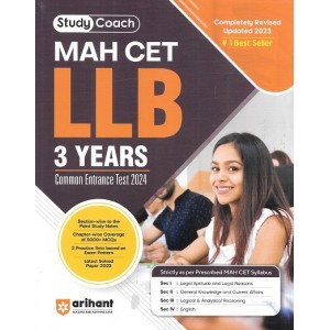 Arihant's MAH CET LL.B for 3 Years [Common Entrance Test 2024 | Maharashtra CLAT]